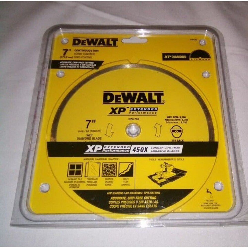 DeWalt 4760 7" cutting blade XP Diamond